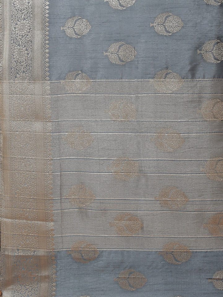 Zari Booti Woven Handloom Saree