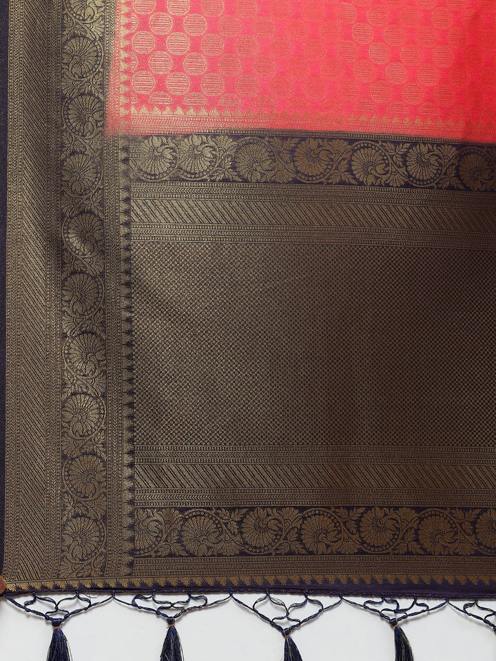 Zari Jaal Handloom Woven Saree