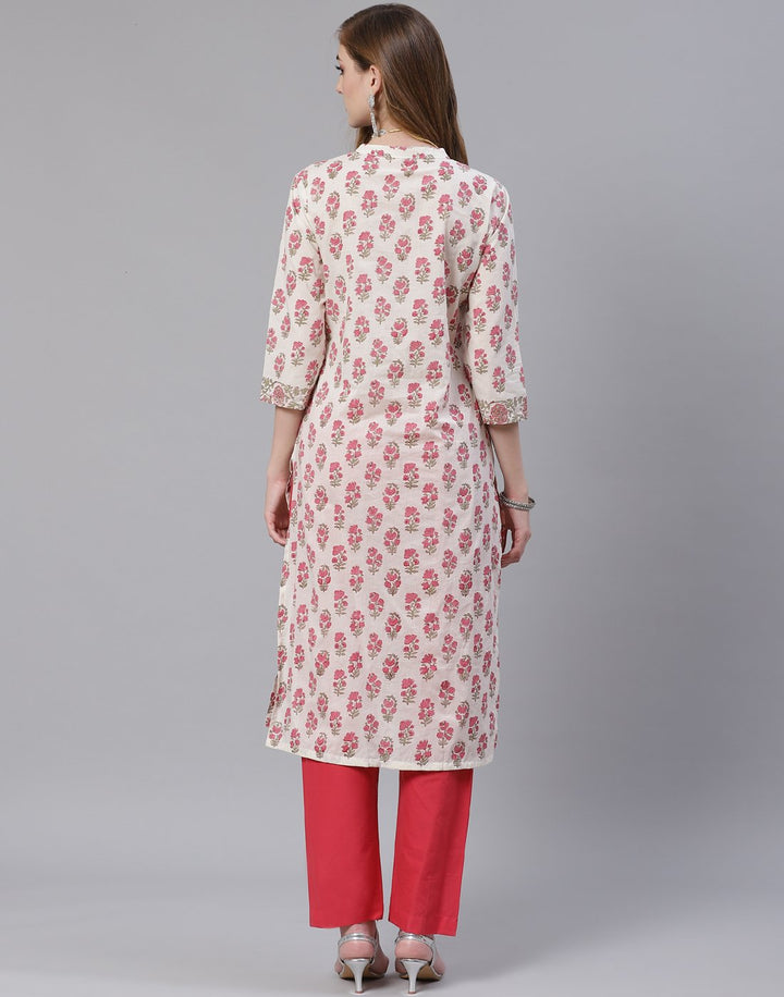 Cotton Printed Kurti with Pant