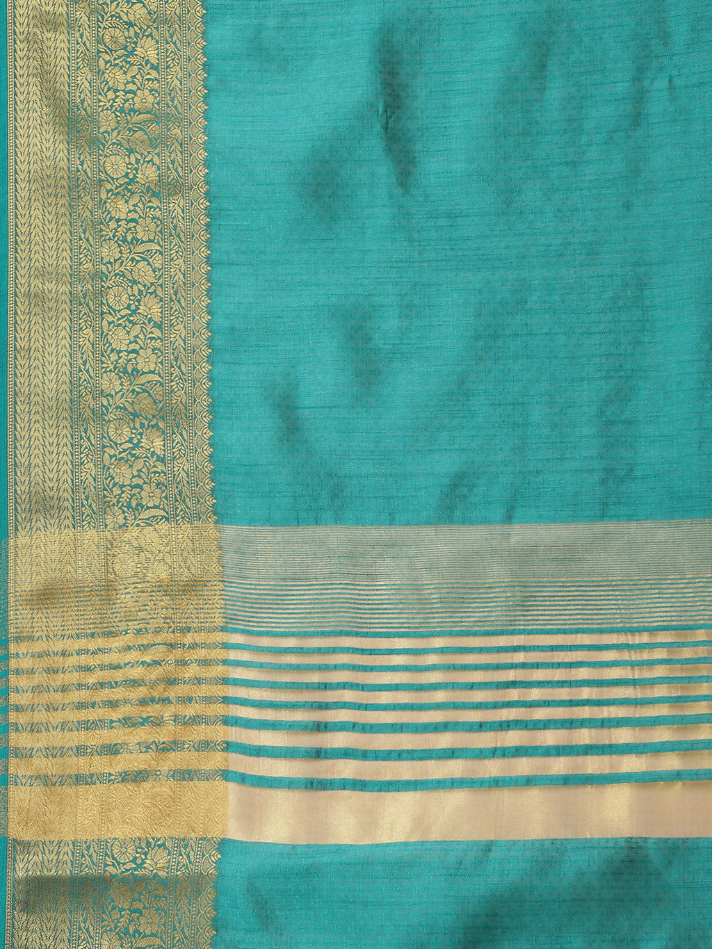 Plain Zari Border Art Handloom Woven Saree