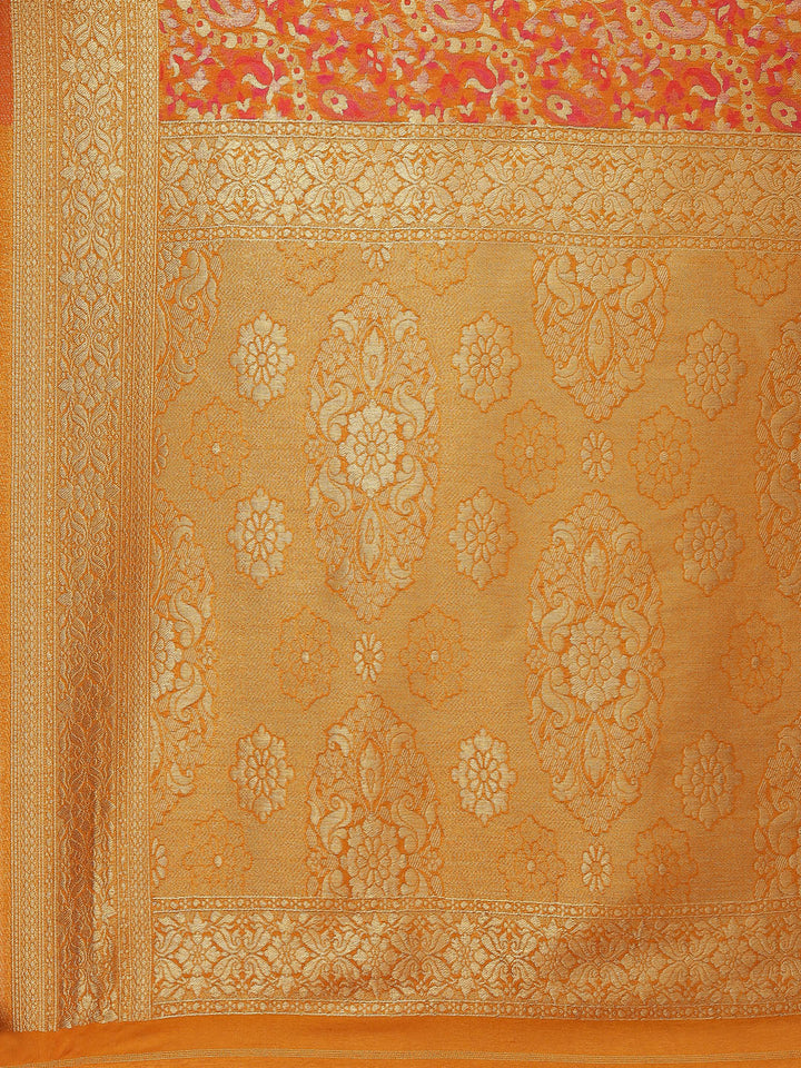 Zari Jaal Handloom Woven Saree