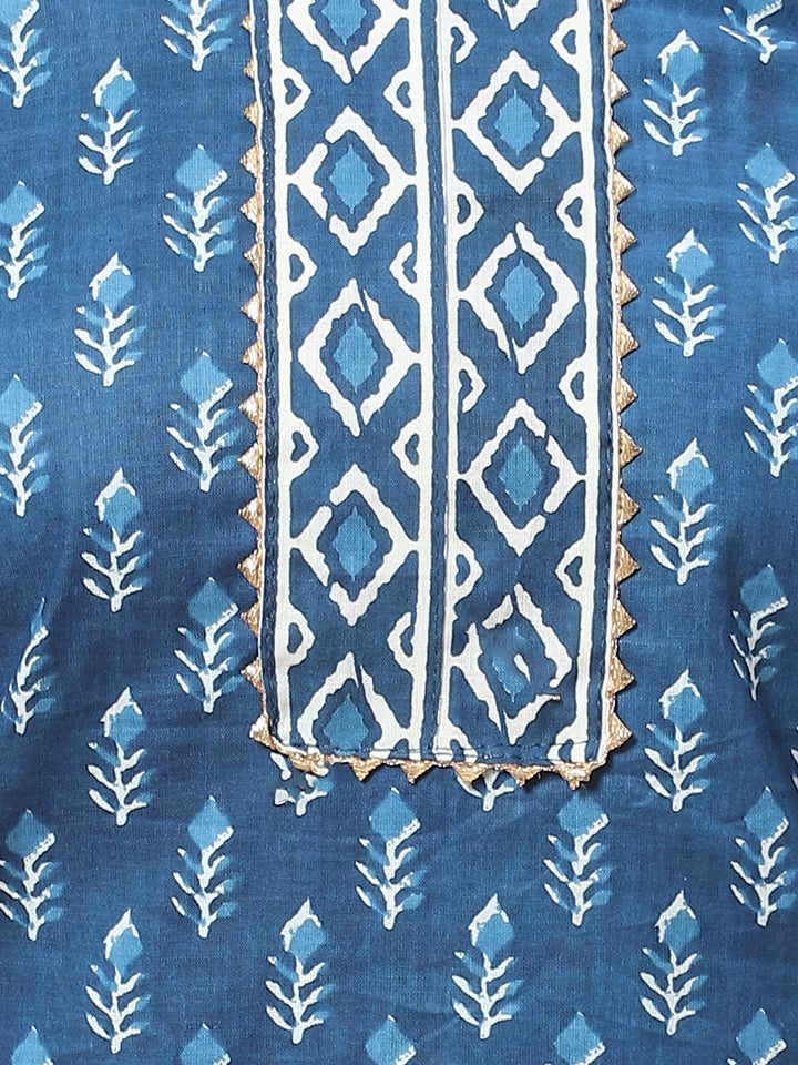 Printed Cotton Unstitched Suit Piece With Dupatta