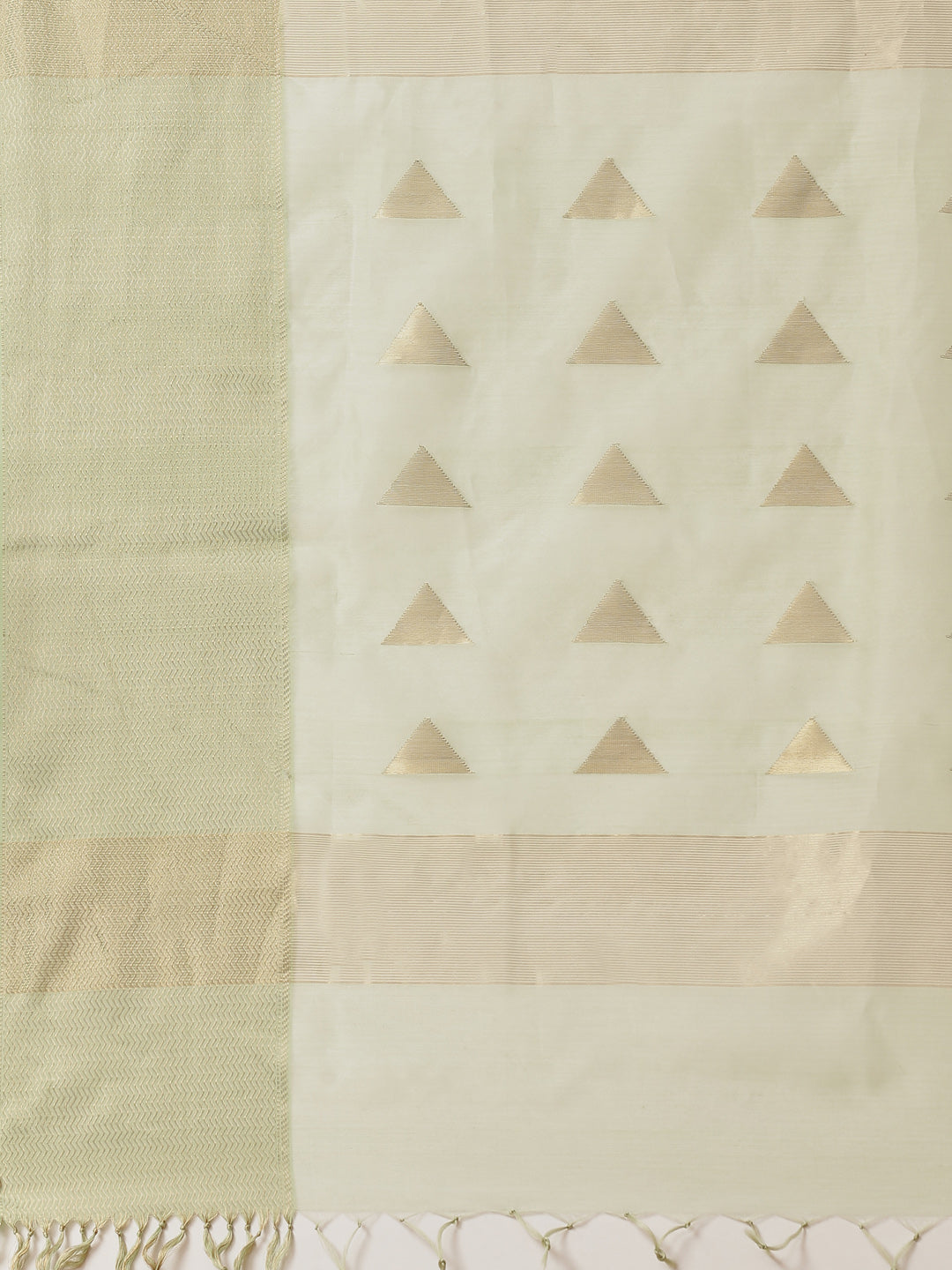 Zari Border Booti Cotton Woven Saree