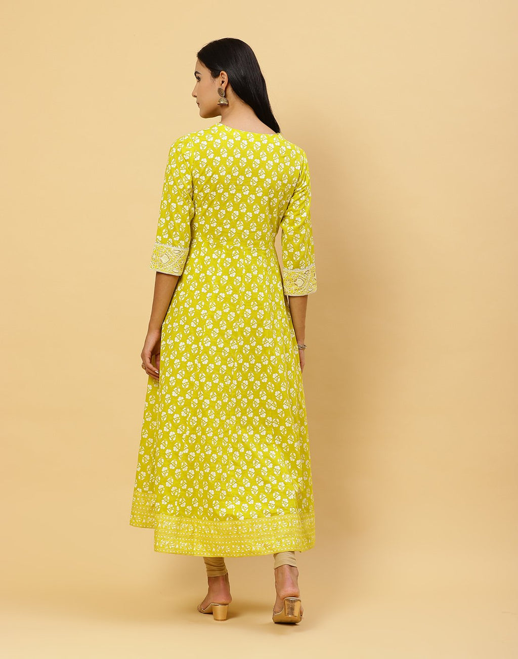 Printed Cotton Anarkali Kurti