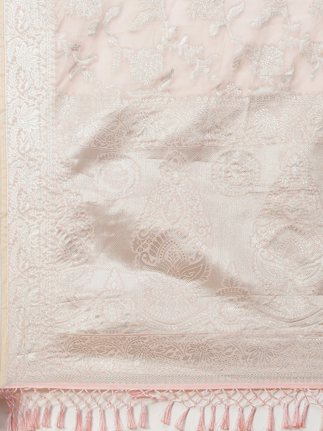 Zari Jaal Organza Woven Saree