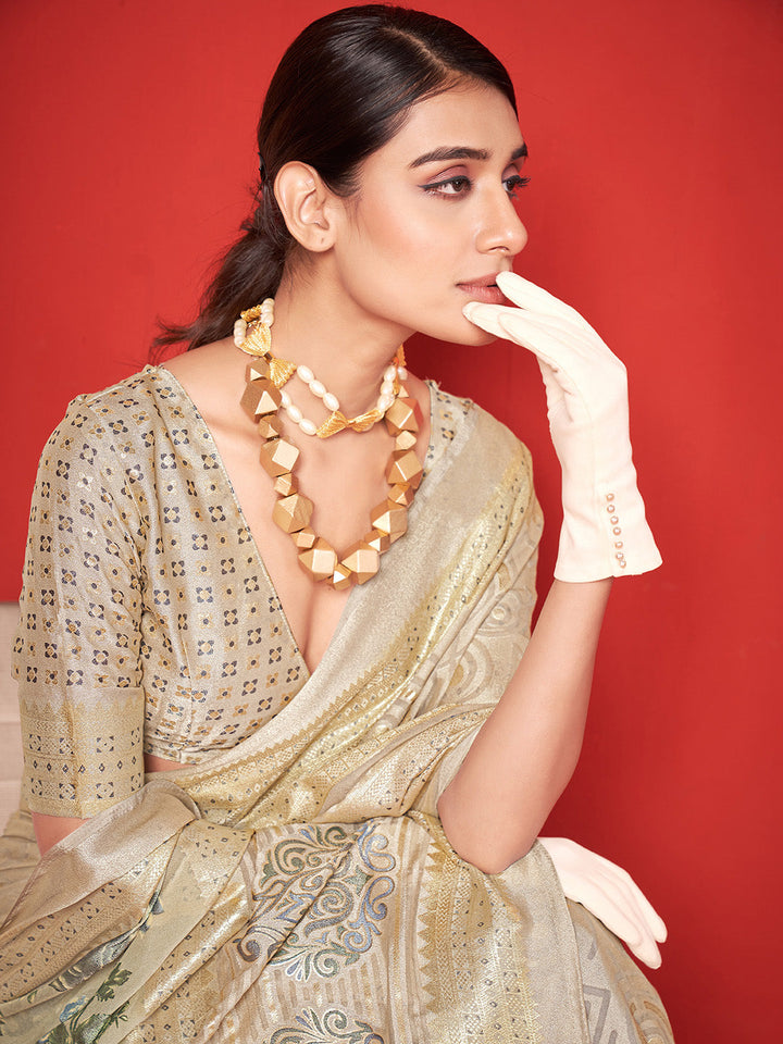 Zari Border Georgette Saree