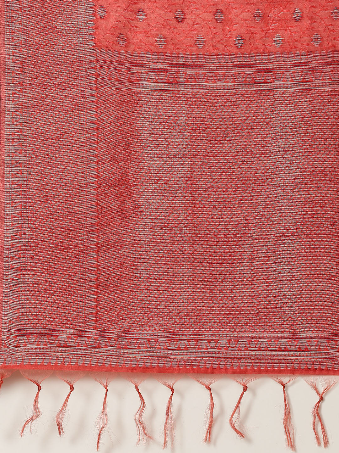 Zari Booti Tussar Woven Saree
