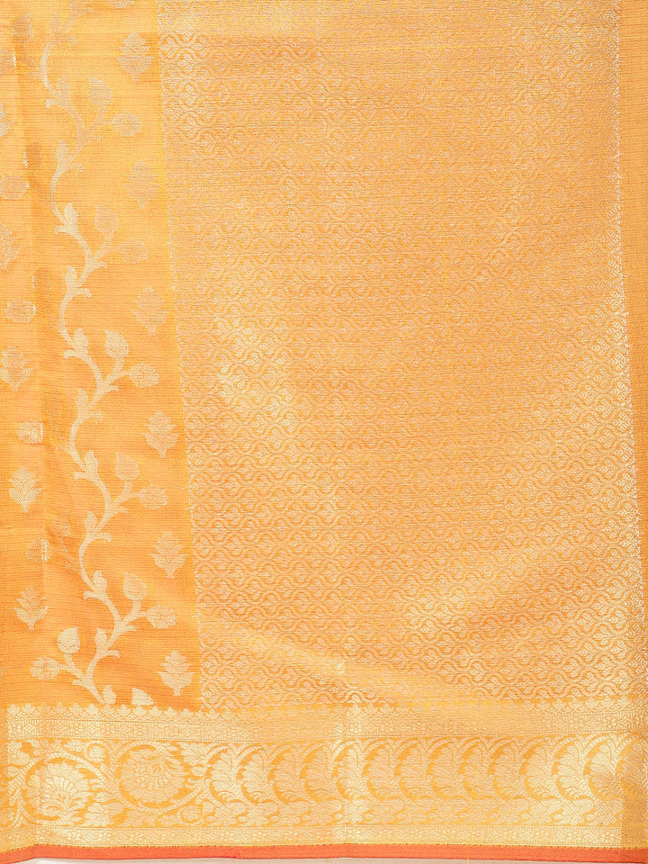 Zari Jaal Woven Cotton Saree