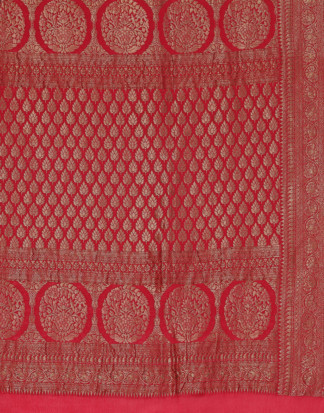Beautiful Antique Zari Jaal Crepe Saree
