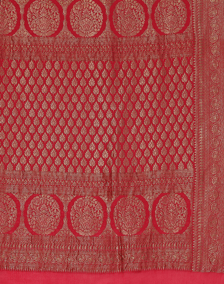 Beautiful Antique Zari Jaal Crepe Saree