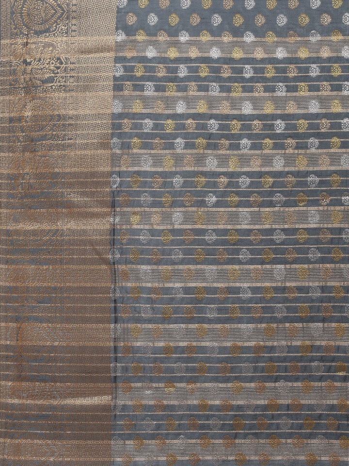 Zari Booti Woven Handloom Saree