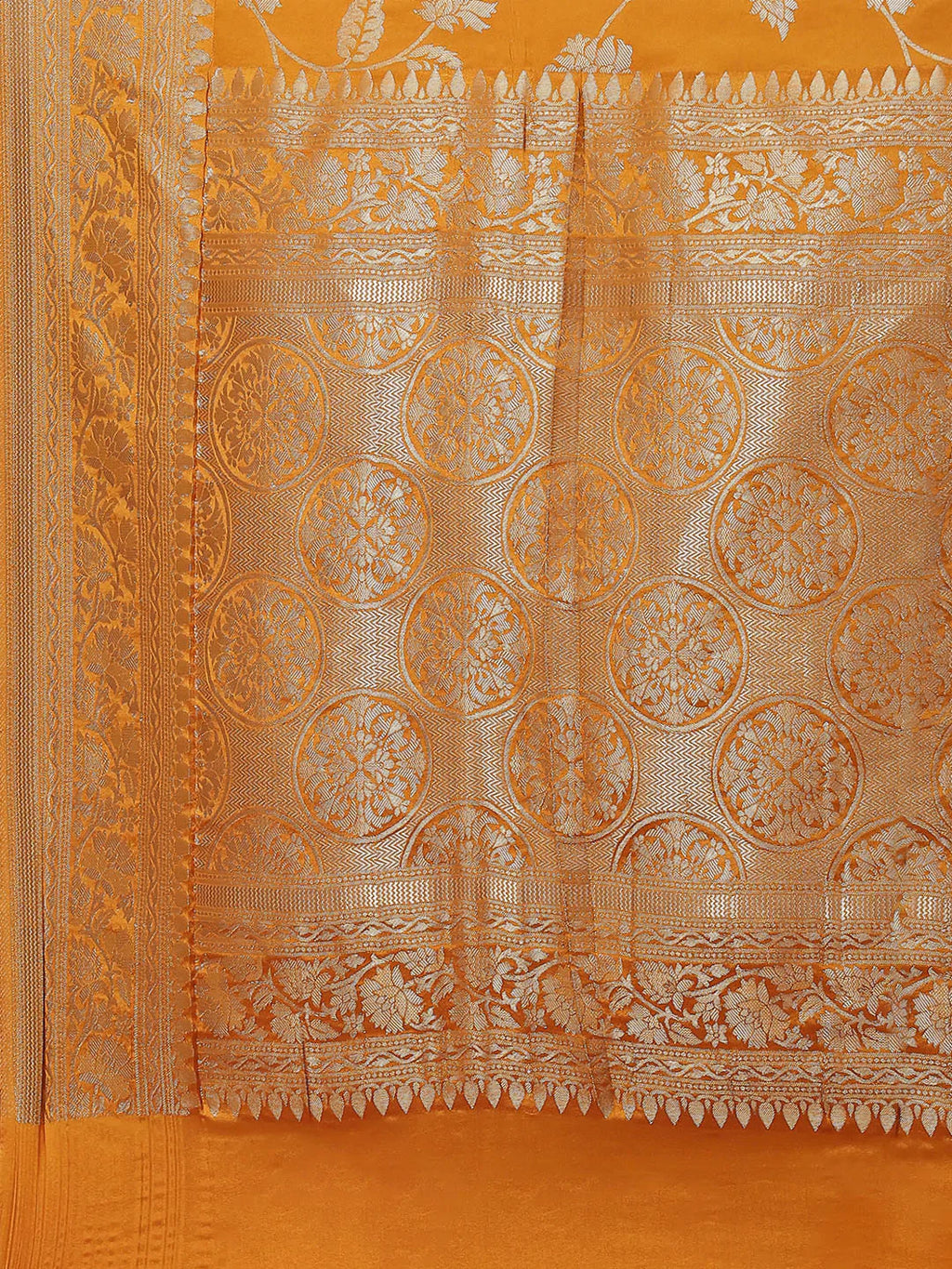 Floral Zari Jaal Handloom Woven Saree