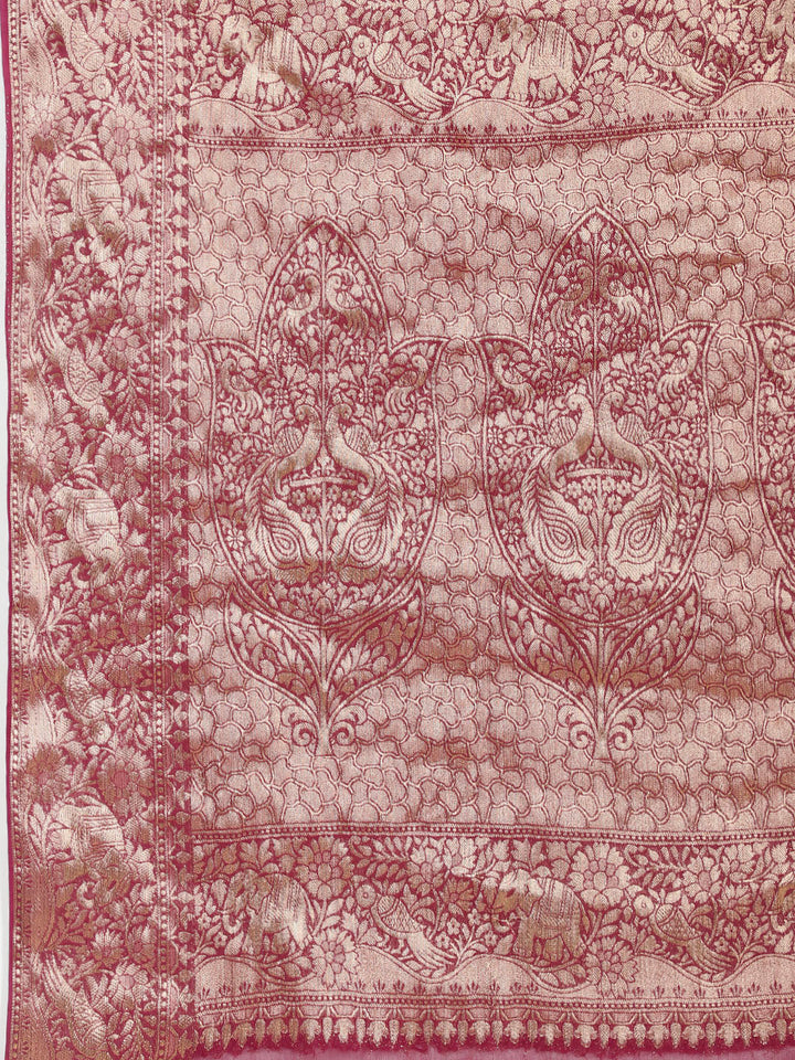 Zari Jaal Woven Chiffon Saree