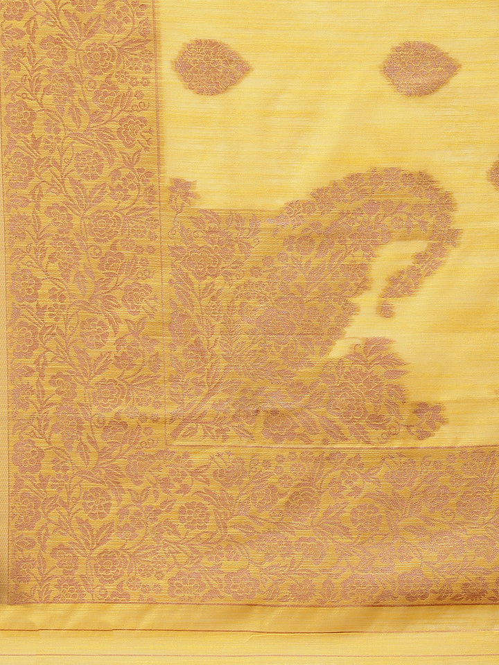 Zari Booti Woven Cotton Saree