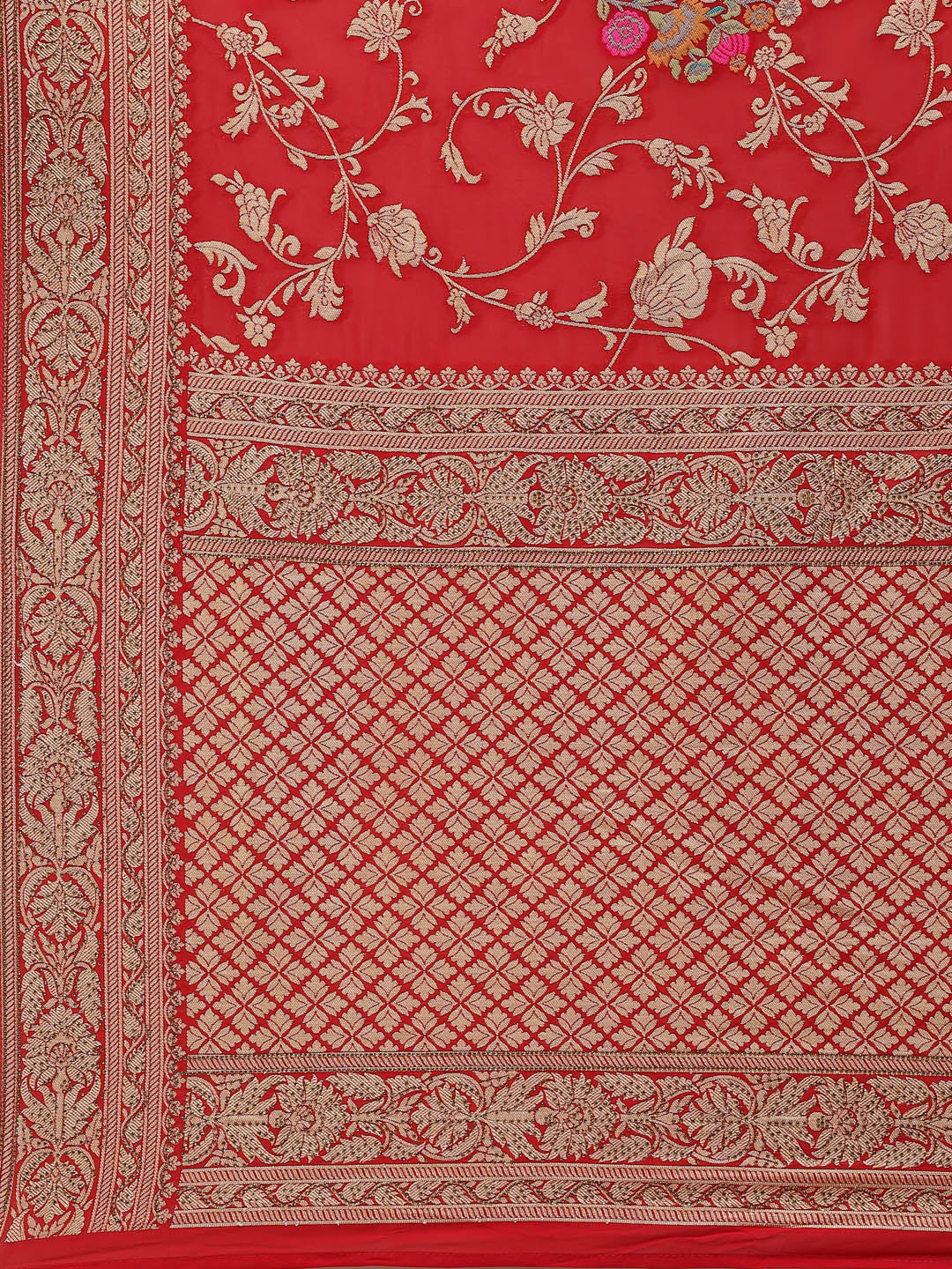 Floral Meenakari Georgette Saree