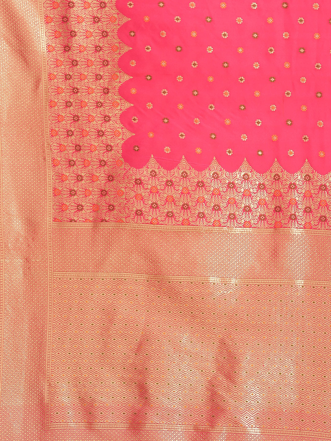 Banarasi Saree with Zari Border Booti