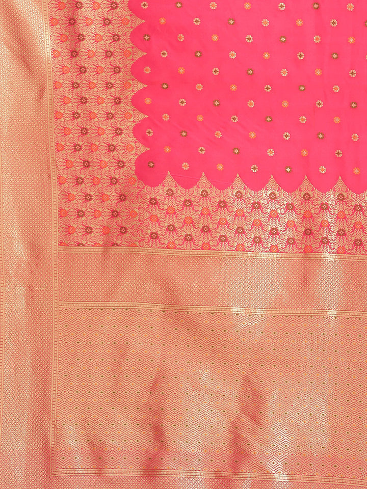 Banarasi Saree with Zari Border Booti