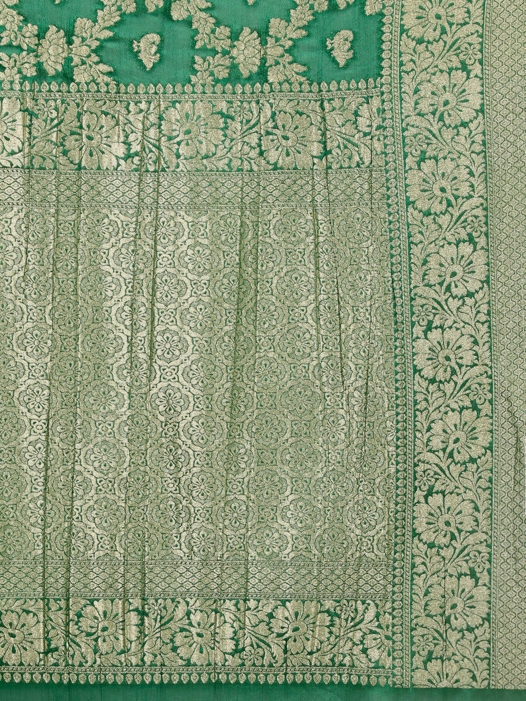 Floral Zari Jaal Georgette Saree