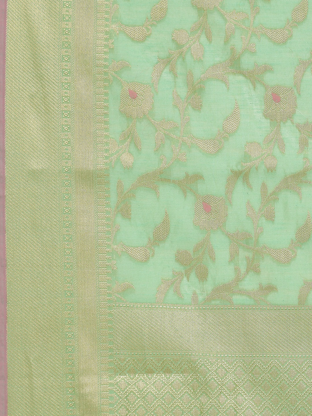 Zari Jaal Woven Cotton Saree