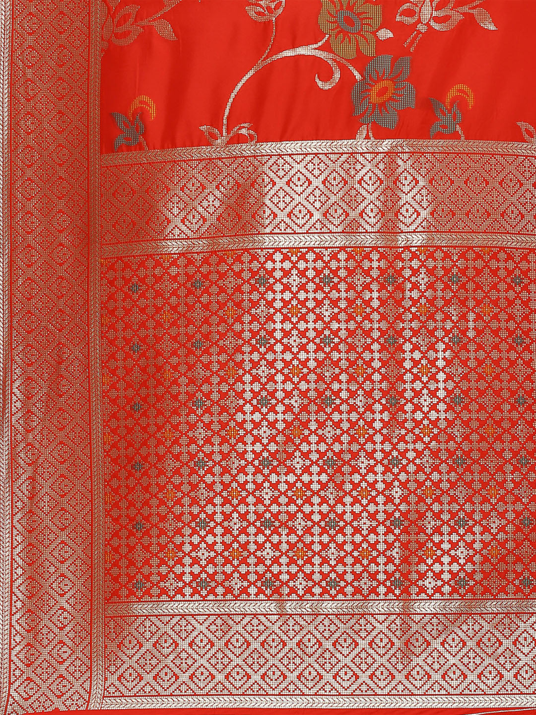 Zari Jaal Woven Art Silk Banarsi Saree