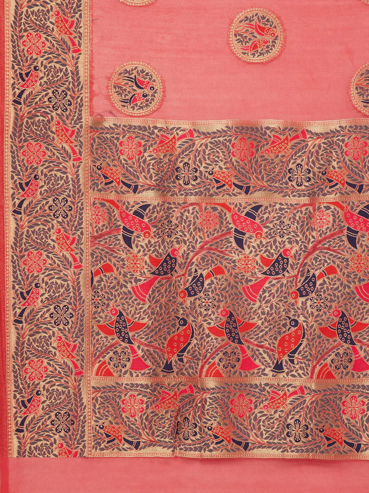 Zari Booti Handloom Woven Saree