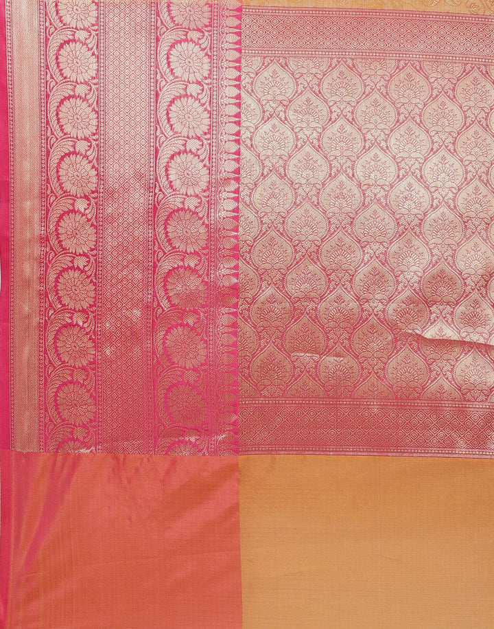 Woven Cotton Saree With Zari Border