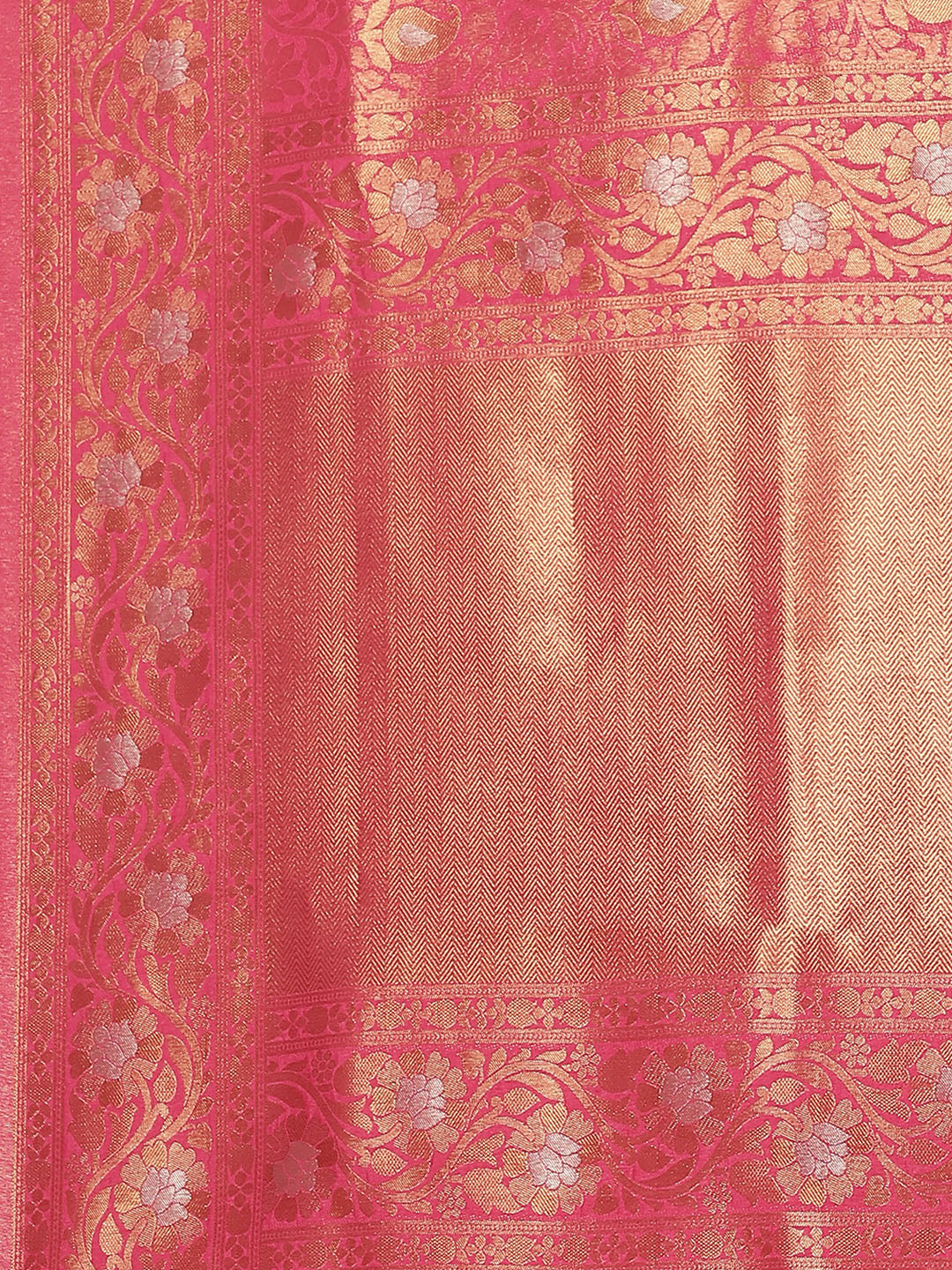 Art Handloom Saree with Zari Jaal Border