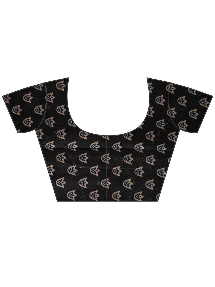 Printed Tussar Silk Saree