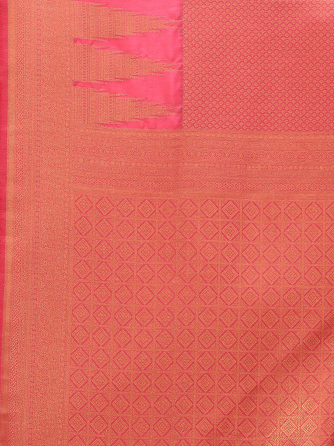 Brocade Zari Jaal Handloom Woven Saree