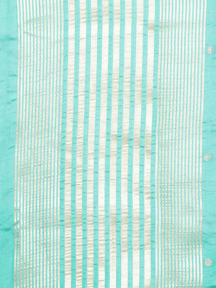 Plain Zari Border Art Silk Woven Saree