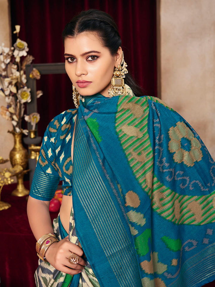 Printed Art Silk Saree