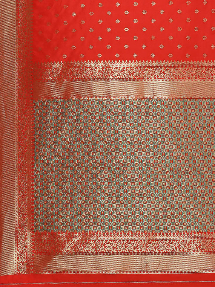 Zari Booti Woven Art Silk Banarsi Saree