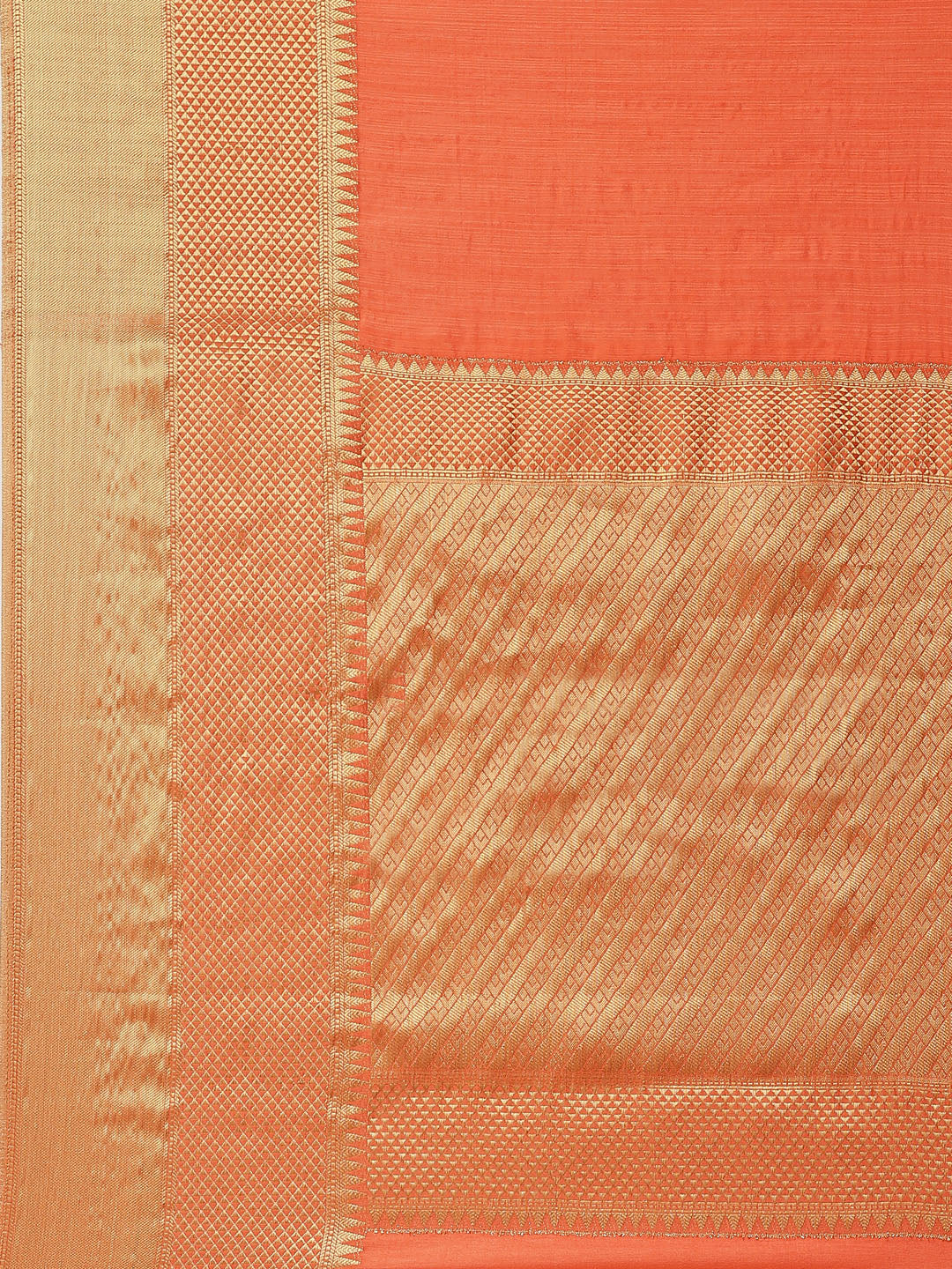 Plain Zari Border Art Handloom Woven Saree