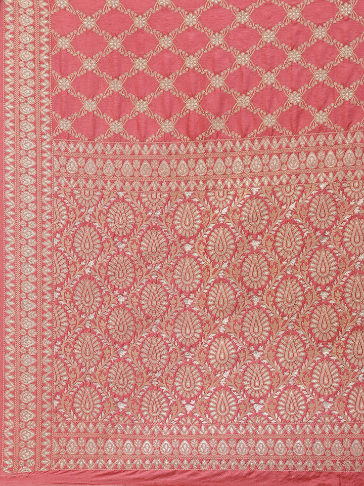 Zari Jaal Banarasi Woven Saree