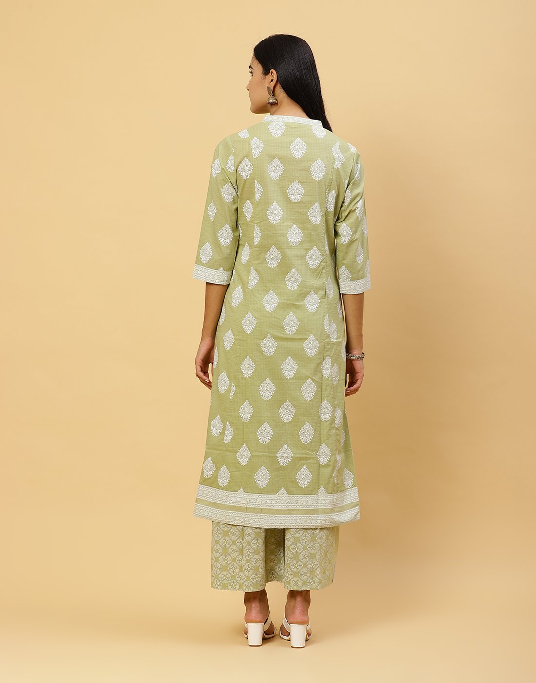 Printed Cotton Kurti With Pant