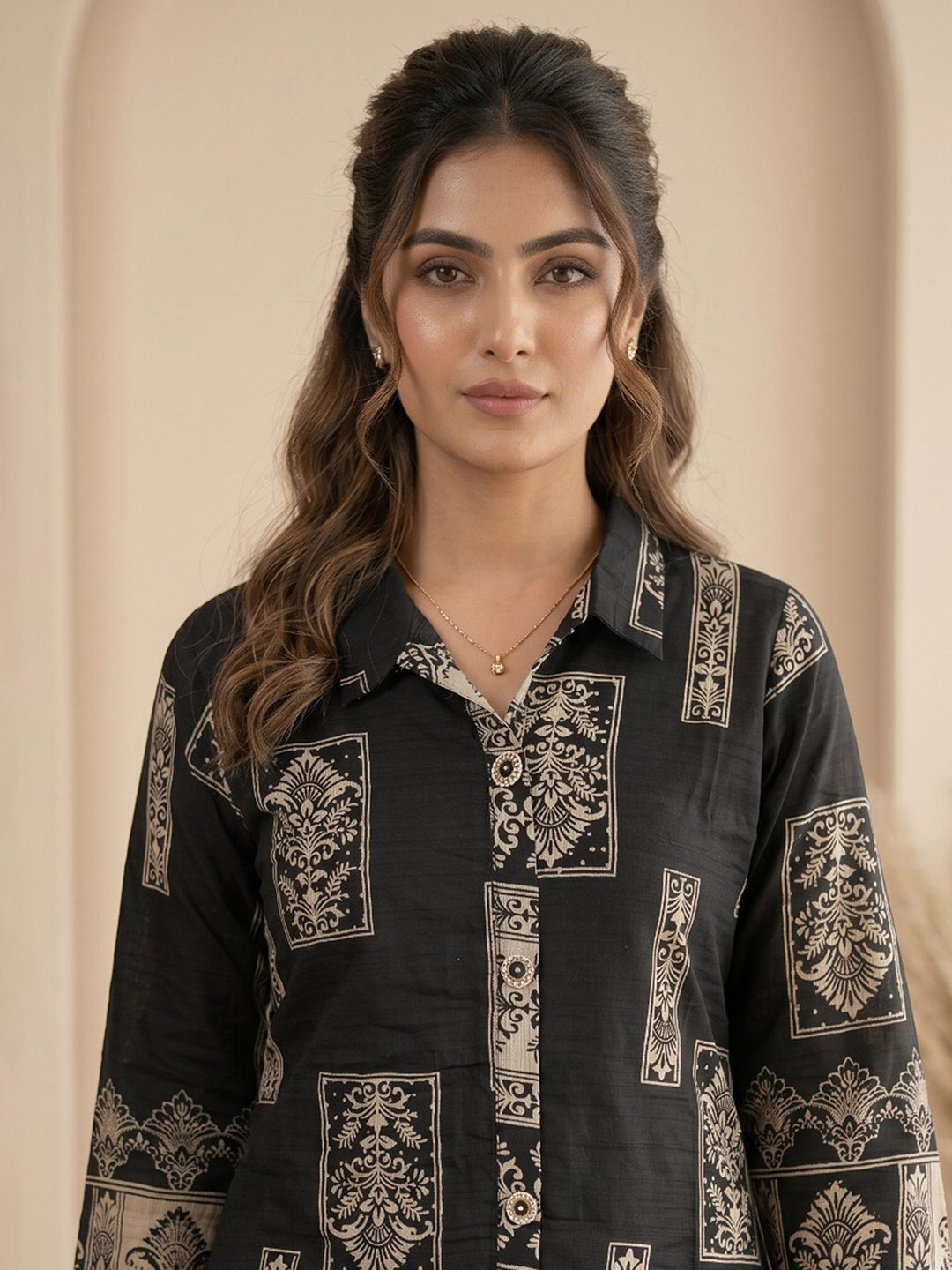 Embroidery Cotton Blend Kurta Set
