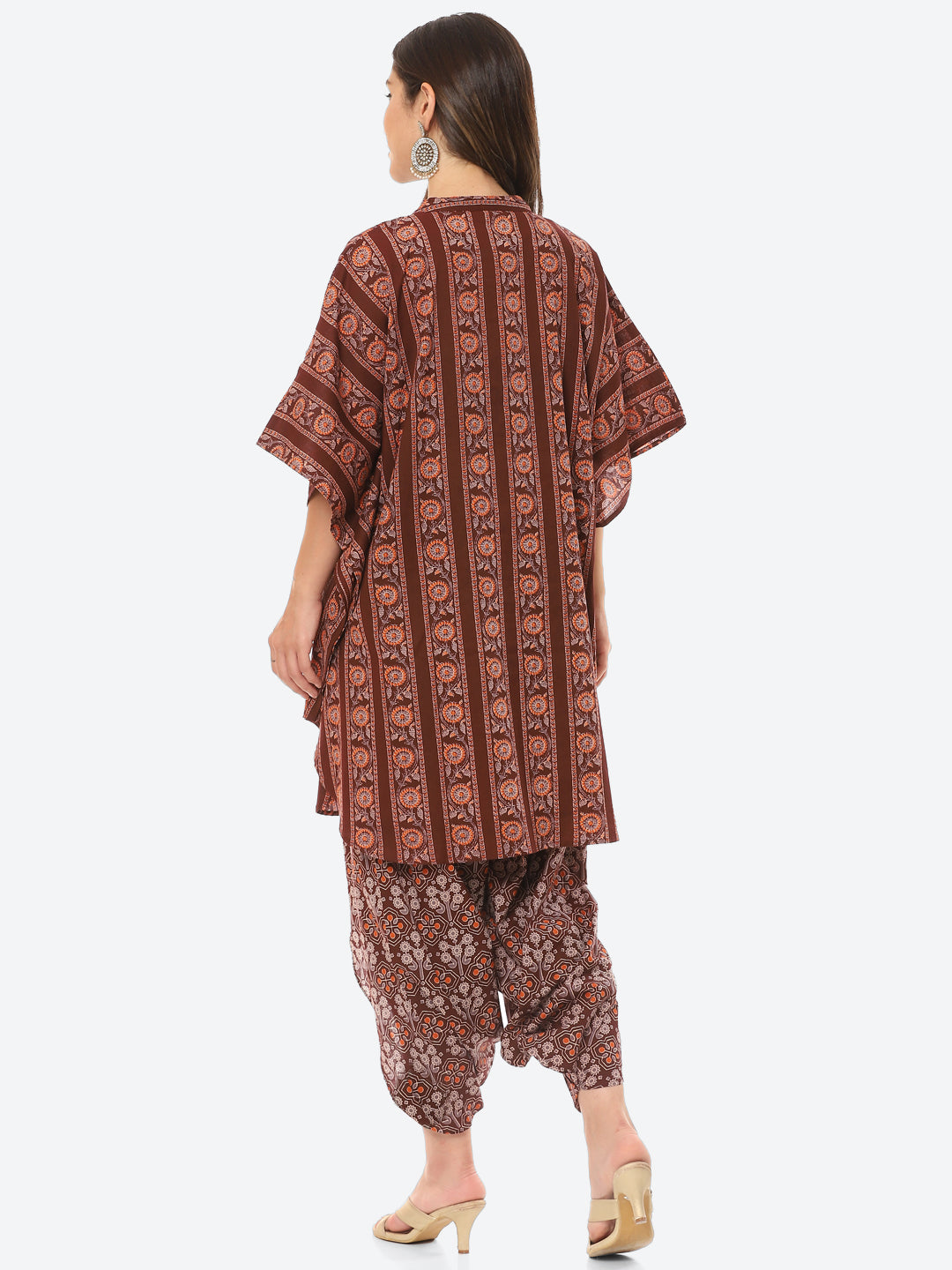 Printed Cotton Kurta With Dhoti