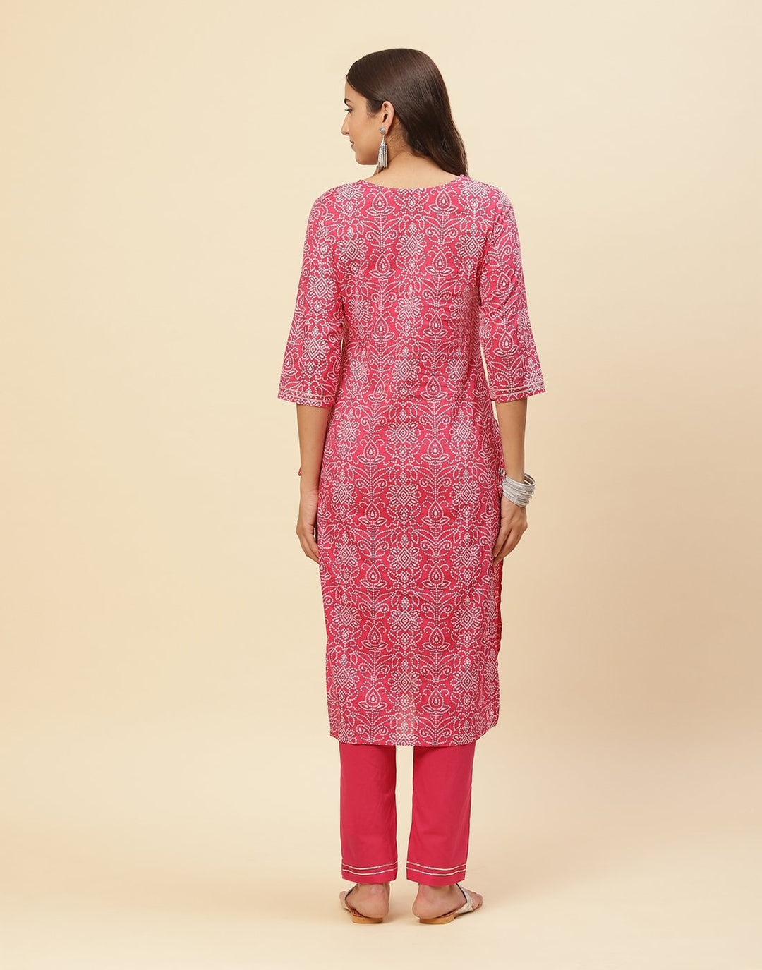 Embroidered Cotton Kurti With Pant