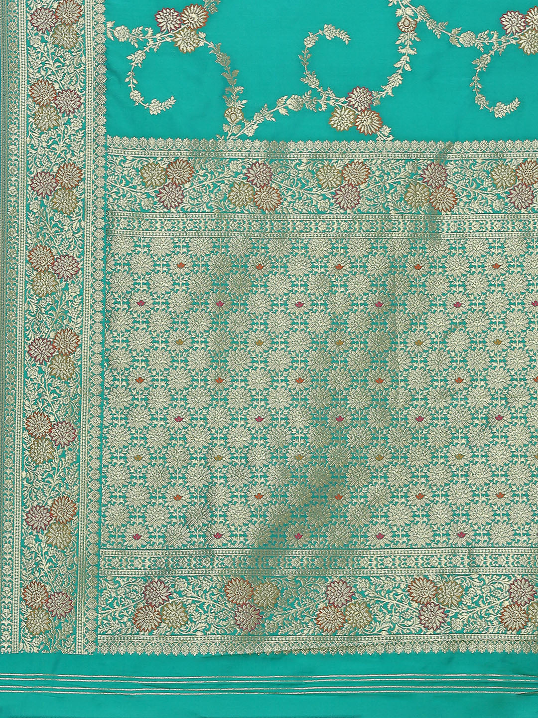 Zari Jaal Woven Art Silk Banarsi Saree