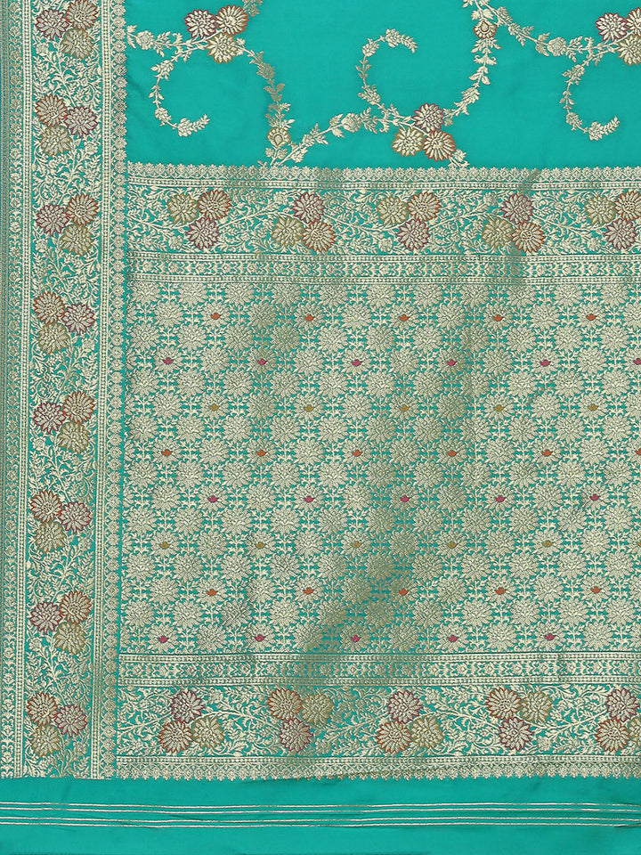 Zari Jaal Woven Art Silk Banarsi Saree