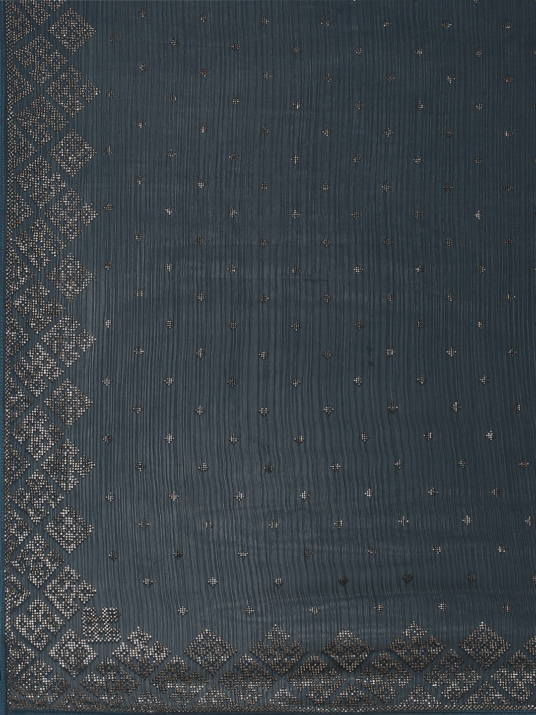 Stone Embroidered Chiffon Saree