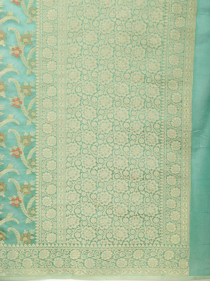 Zari Jaal Woven Cotton Saree