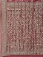Floral Zari Jaal Georgette Plain Saree