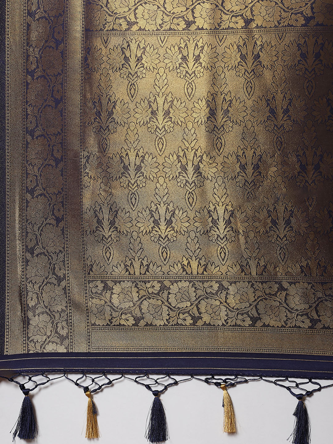 Brocade Zari Jaal Art Handloom Woven Saree