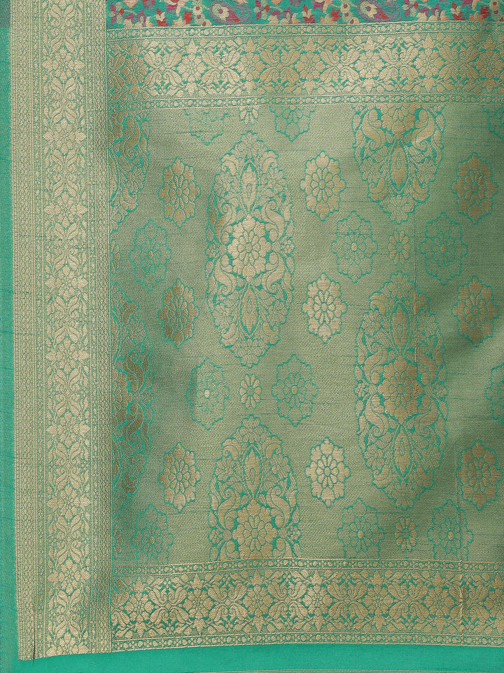 Zari Jaal Handloom Woven Saree