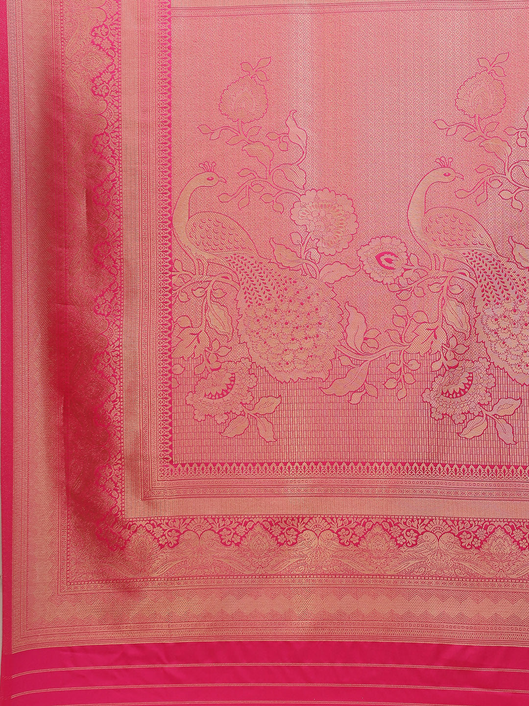Floral Zari Jaal Handloom Woven Saree
