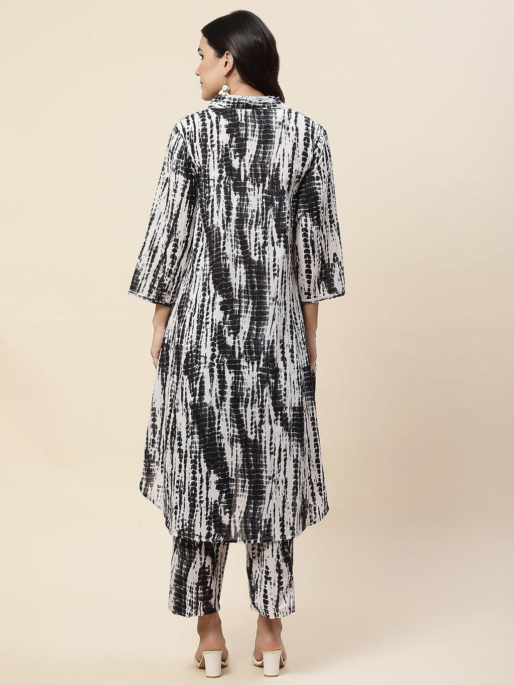 Printed Cotton Kurta With Pants