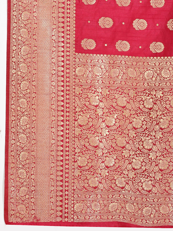 Floral Booti Handloom Woven Saree