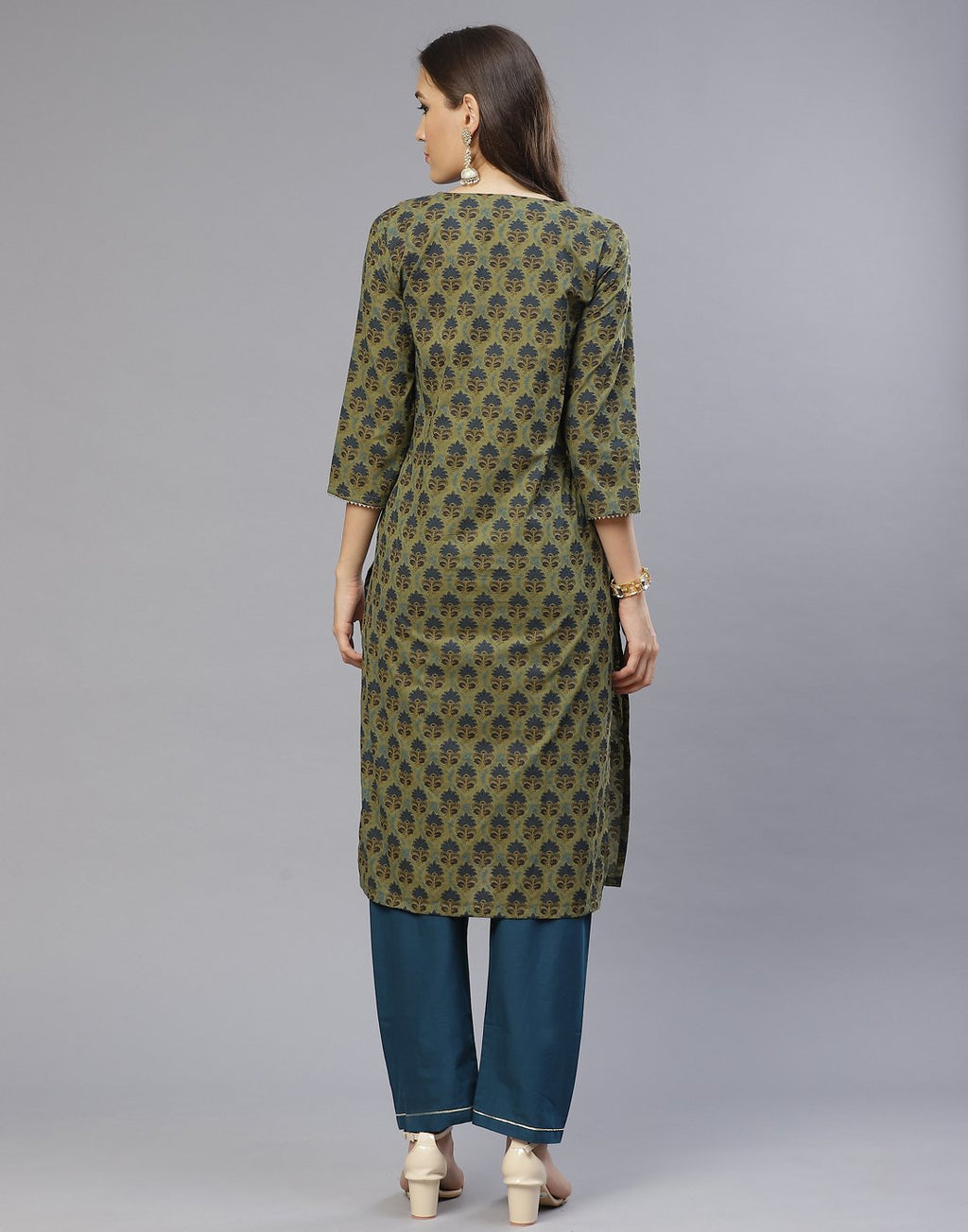 Cotton Printed Kurti with Pant