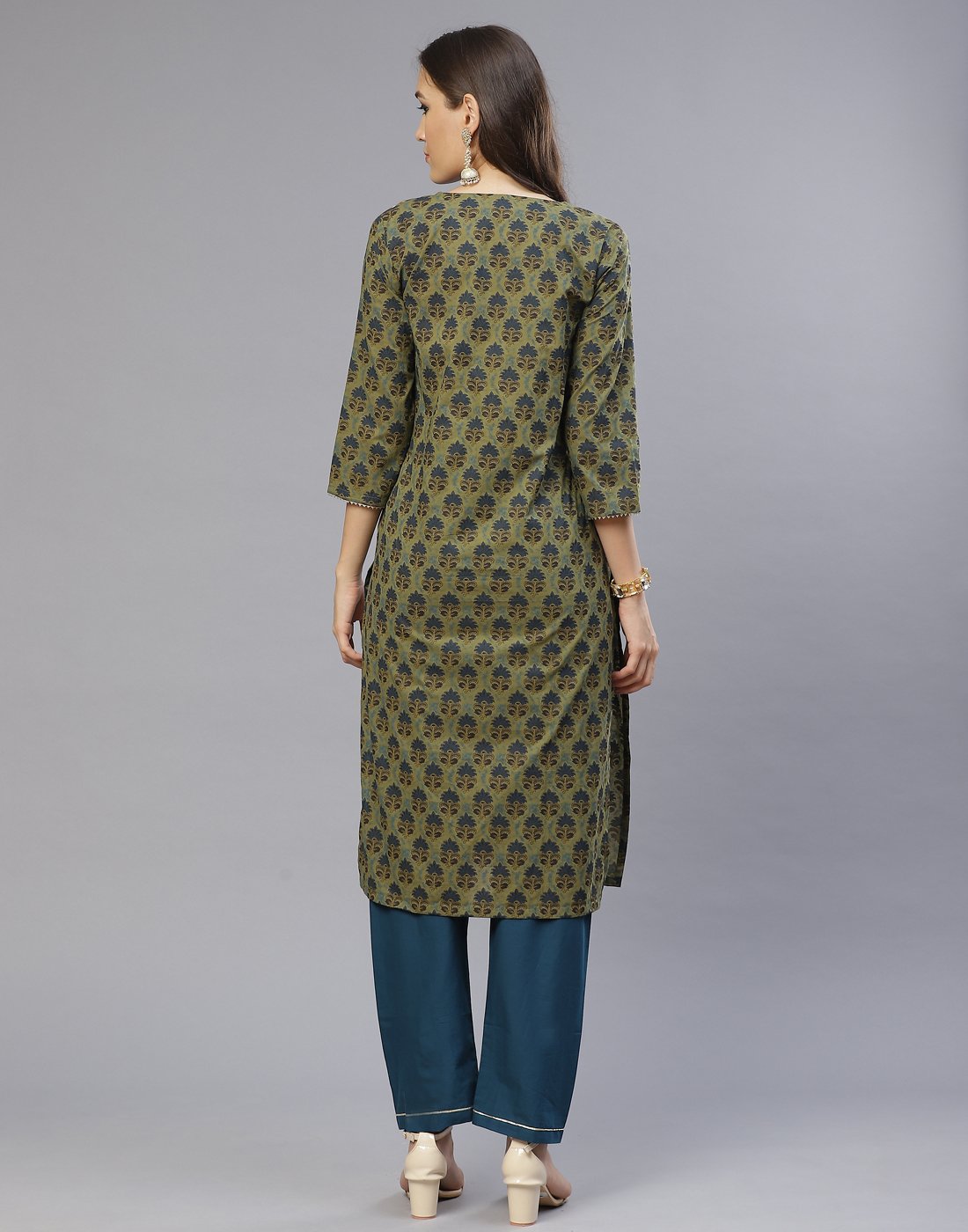 Cotton Printed Kurti with Pant